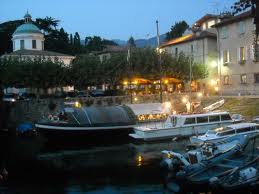 Loppia Harbour by Night - View of the Restaurant