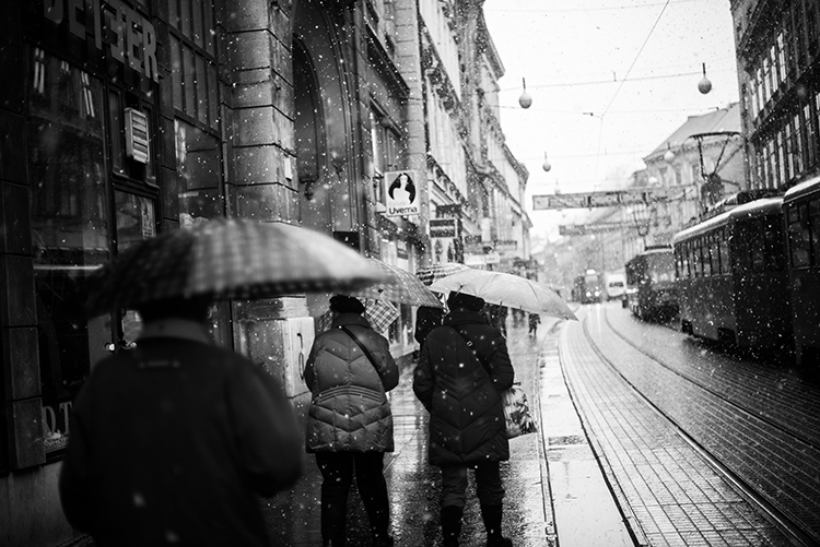 ines perkovic zagreb snow ilica street